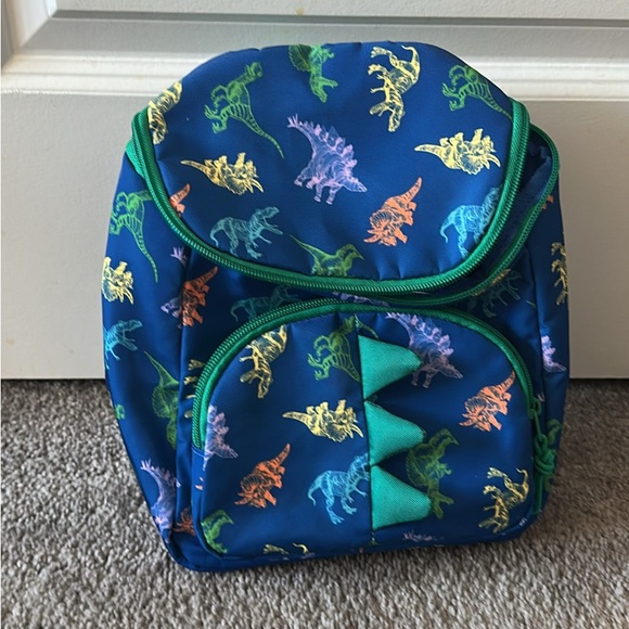 Cat & Jack Other - Cat & Jack Dinosaur Print Kids Backpack - Blue with Green Accents